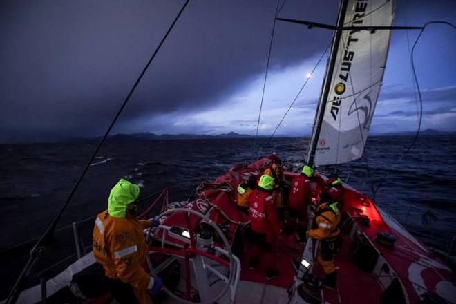 Onboard Dongfeng Race Team - The team enters the Beagle channel on its way to Ushuaia - Volvo Ocean Race 2015 &copy;  Sam Greenfield / Volvo Ocean Race